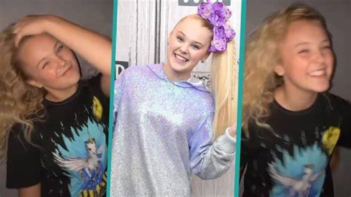 JoJo Siwa without bow and ponytail on TikTok.
