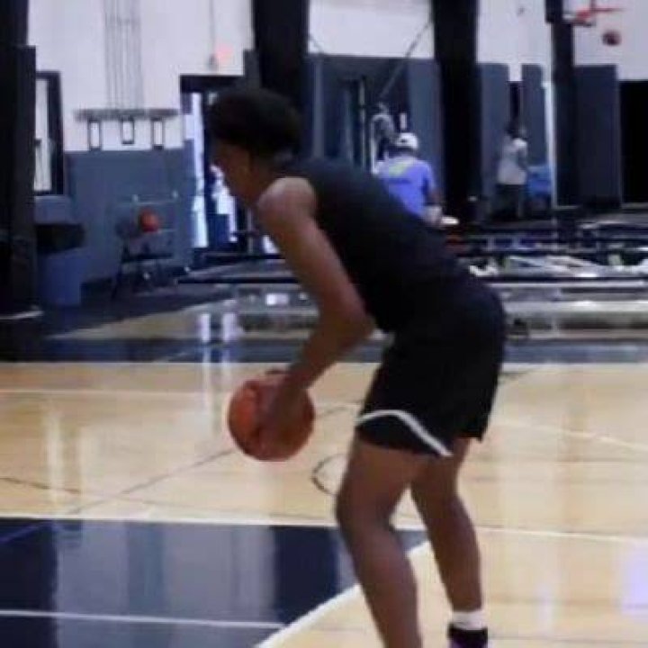 Maceo Williams is practicing hitting two points in the picture.