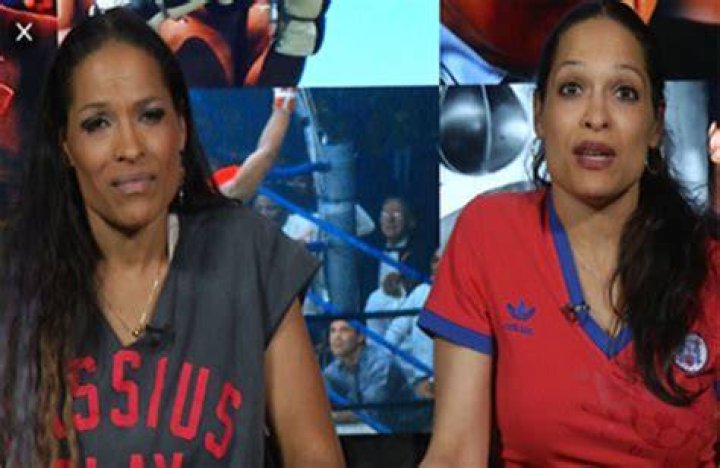 Snap: Rasheda Ali with her twin sister Jamillah Ali